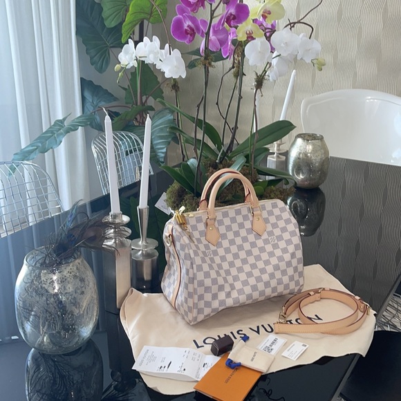 Louis Vuitton Damier Azur Speedy 30” - Picture 4 of 16